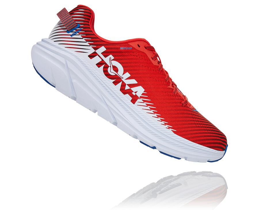 Chaussure Running Hoka One One Rincon 2 Homme - Rouge/Blanche - QHL-259174